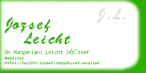 jozsef leicht business card